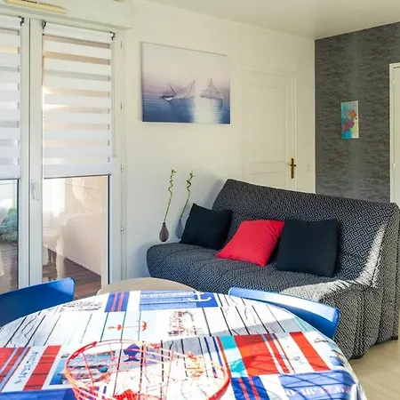 F2 A 30M De La Mer - Jardin & Garage - Ouistreham Lejlighed *